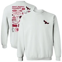 Women's Vive La Fete Saint Joseph's Hawks Impressions Artwork Pullover Sweatshirt