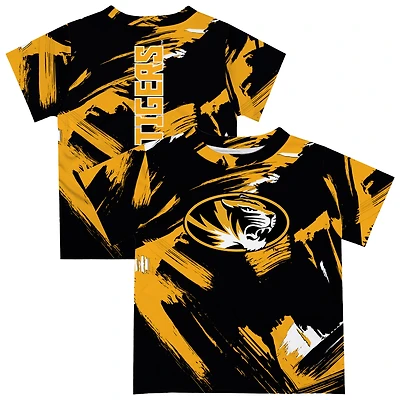 Toddler Vive La Fete  Gold Missouri Tigers Paint Brush T-Shirt