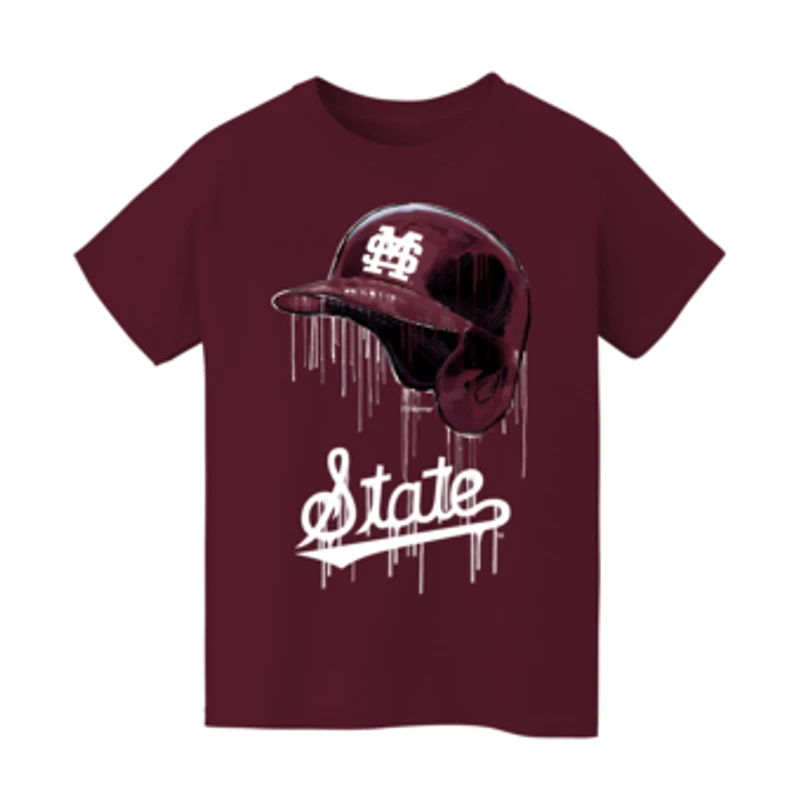 Youth Vive La Fete  Maroon Mississippi State Bulldogs T-Shirt