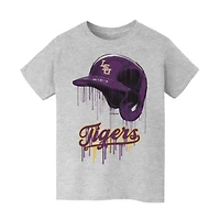 Youth Vive La Fete  Gray LSU Tigers T-Shirt