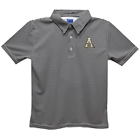 Toddler Vive La Fete Black Appalachian State Mountaineers Pencil Stripe Polo