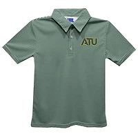 Toddler Vive La Fete Green Arkansas Tech Pencil Stripe Polo