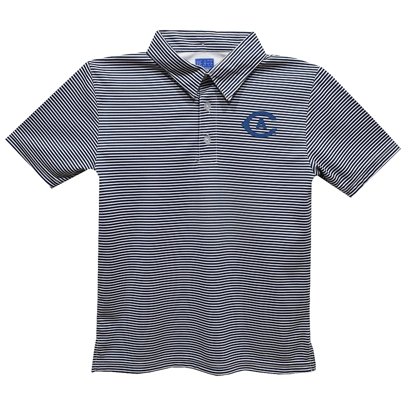 Toddler Vive La Fete Navy UC Davis Aggies Pencil Stripe Polo