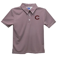 Toddler Vive La Fete Maroon Colgate Raiders Pencil Stripe Polo