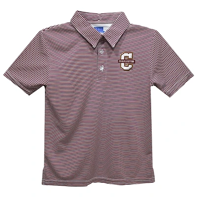 Toddler Vive La Fete Maroon Charleston Cougars Pencil Stripe Polo