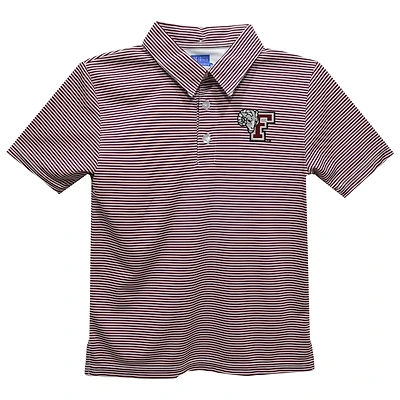Toddler Vive La Fete Maroon Fordham Rams Pencil Stripe Polo