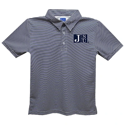 Toddler Vive La Fete Navy Jackson State Tigers Pencil Stripe Polo