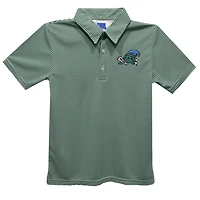 Toddler Vive La Fete Green Tulane Green Wave Pencil Stripe Polo