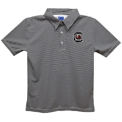Toddler Vive La Fete Black South Carolina Gamecocks Pencil Stripe Polo