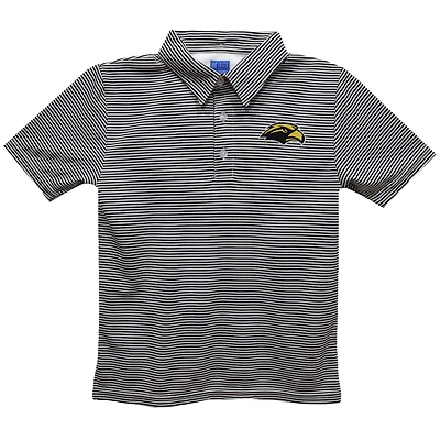 Toddler Vive La Fete Black Southern Miss Golden Eagles Pencil Stripe Polo