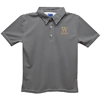 Toddler Vive La Fete Black Wofford Terriers Pencil Stripe Polo