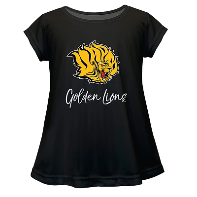 Infant Vive La Fete  Black Arkansas Pine Bluff Golden Lions A-Line Top