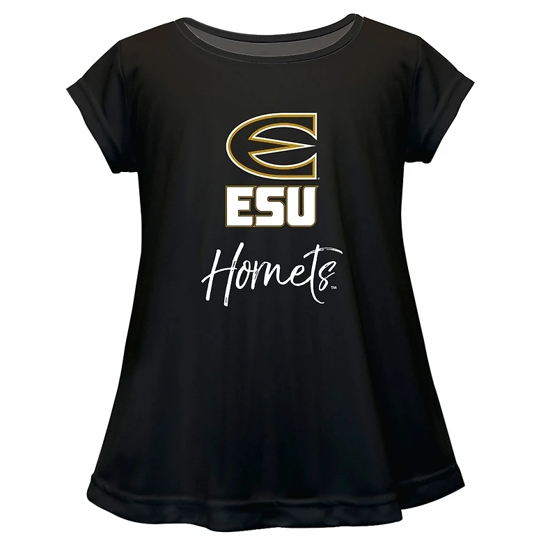 Infant Vive La Fete  Black Emporia State Hornets A-Line Top