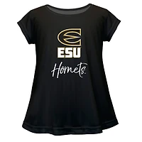 Infant Vive La Fete  Black Emporia State Hornets A-Line Top