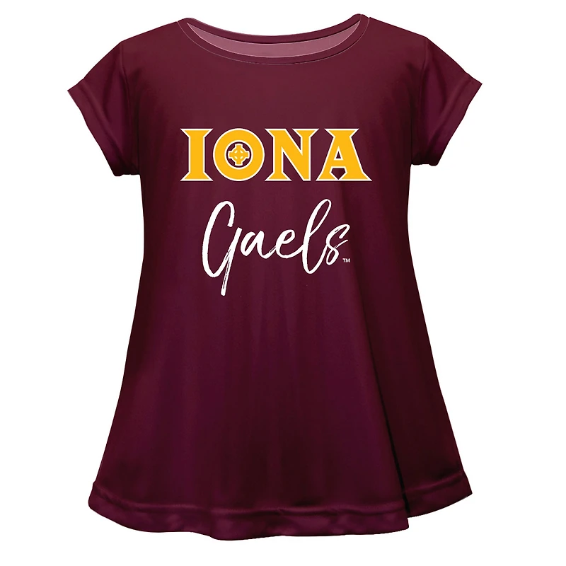 Infant Vive La Fete  Maroon Iona University Gaels A-Line Top