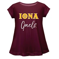 Infant Vive La Fete  Maroon Iona University Gaels A-Line Top