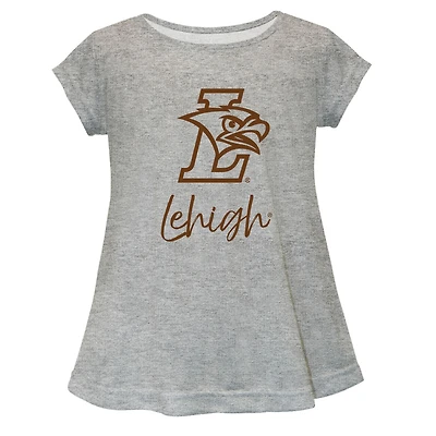 Infant Vive La Fete  Gray Lehigh Mountain Hawks A-Line Top