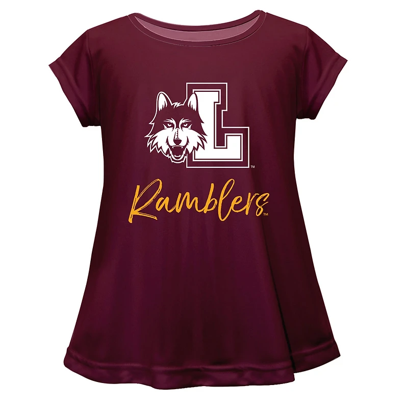 Infant Vive La Fete  Maroon Loyola Chicago Ramblers A-Line Top