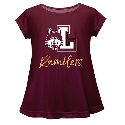 Infant Vive La Fete  Maroon Loyola Chicago Ramblers A-Line Top