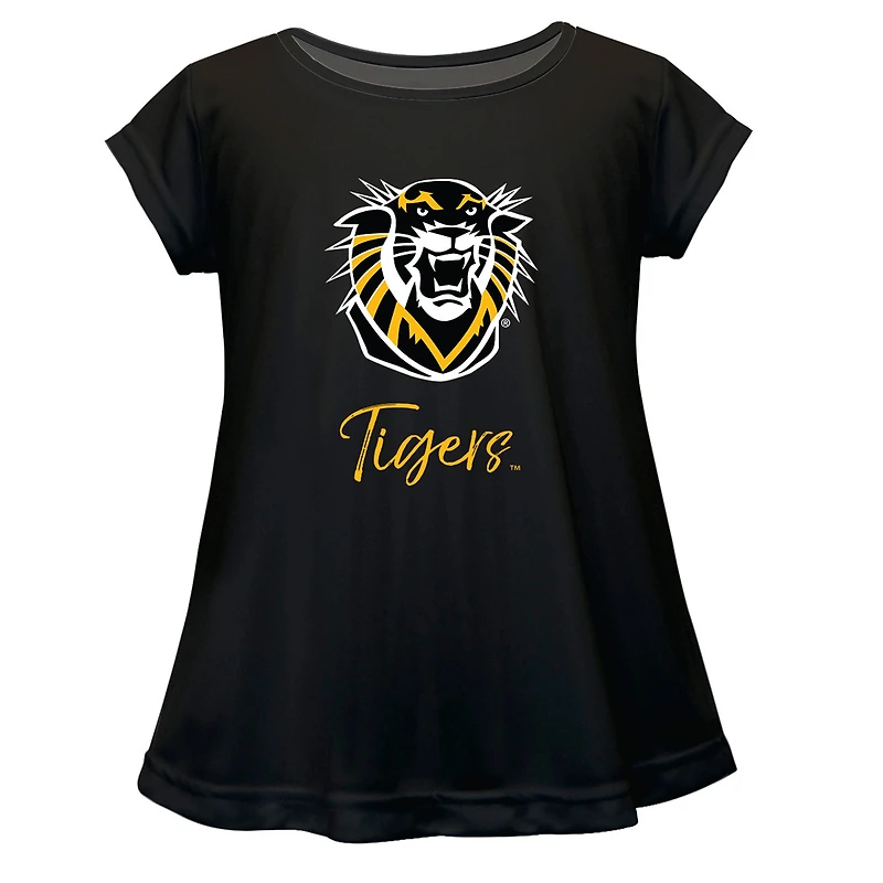 Infant Vive La Fete  Black Fort Hays State Tigers A-Line Top