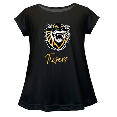 Infant Vive La Fete  Black Fort Hays State Tigers A-Line Top