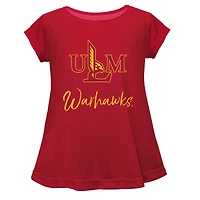 Infant Vive La Fete  Maroon ULM Warhawks A-Line Top
