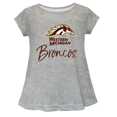 Infant Vive La Fete  Gray Western Michigan Broncos A-Line Top
