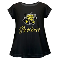 Infant Vive La Fete  Black Wichita State Shockers A-Line Top