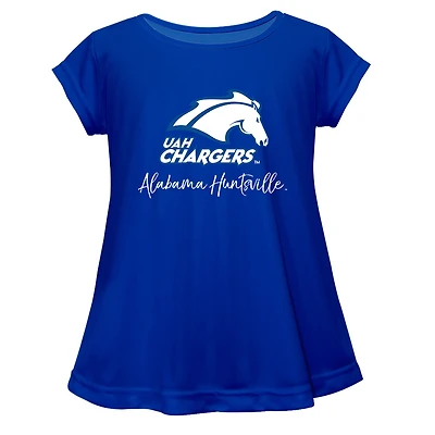 Youth Vive La Fete  Blue UAH Chargers Toddler A-Line Top