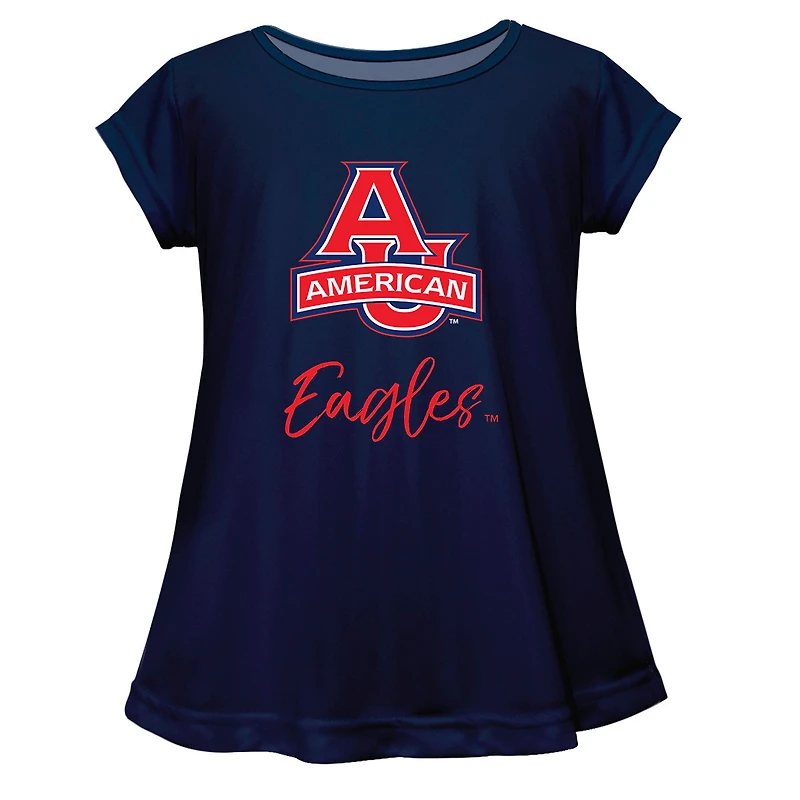 Youth Vive La Fete Navy American University Eagles Toddler A-Line Top