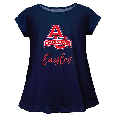 Youth Vive La Fete  Navy American University Eagles Toddler A-Line Top