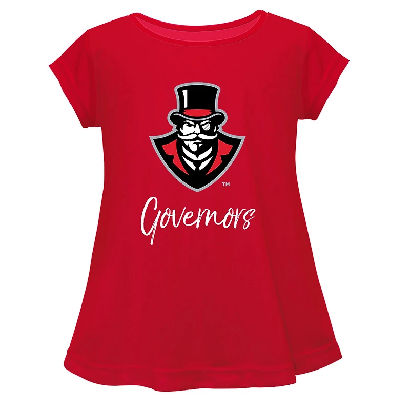 Youth Vive La Fete  Red Austin Peay State Governors Toddler A-Line Top