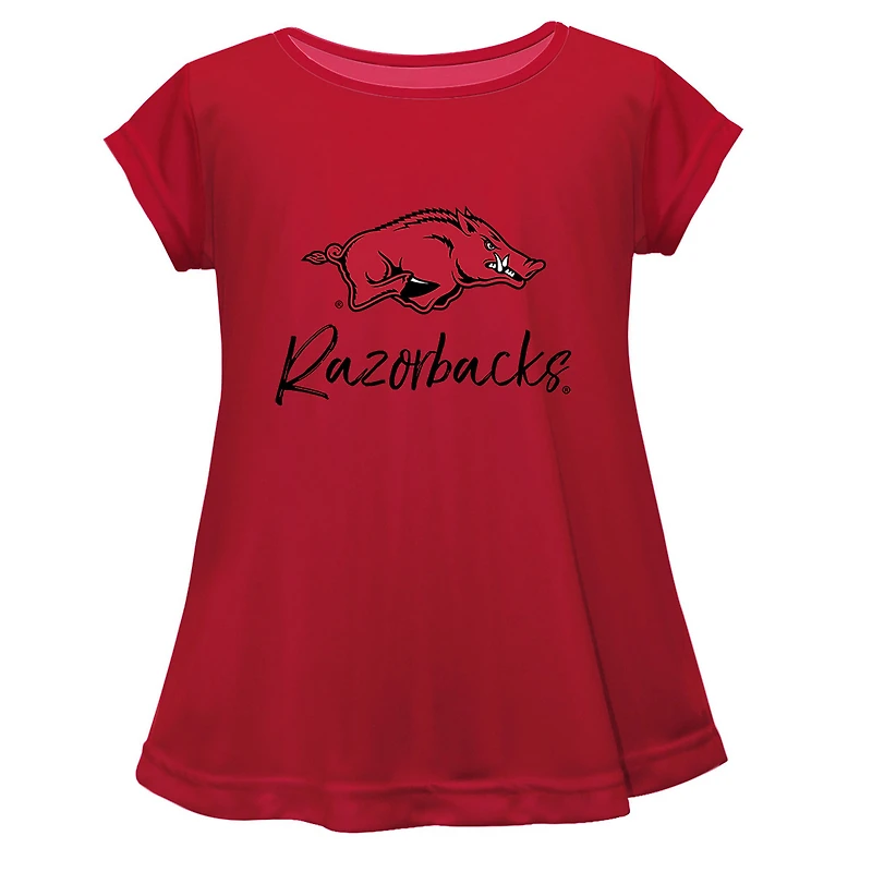 Youth Vive La Fete  Cardinal Arkansas Razorbacks Toddler A-Line Top