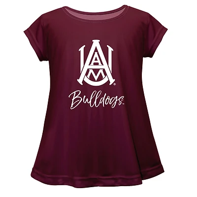Youth Vive La Fete  Maroon Alabama A&M Bulldogs Toddler A-Line Top