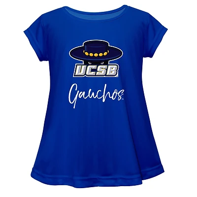Youth Vive La Fete  Blue UC Santa Barbara Gauchos Toddler A-Line Top
