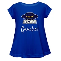 Youth Vive La Fete  Blue UC Santa Barbara Gauchos Toddler A-Line Top