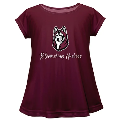 Youth Vive La Fete  Maroon Bloomsburg Huskies Toddler A-Line Top