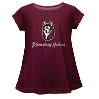Youth Vive La Fete  Maroon Bloomsburg Huskies Toddler A-Line Top