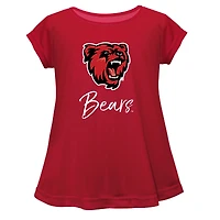 Youth Vive La Fete  Red Bridgewater State Bears Toddler A-Line Top