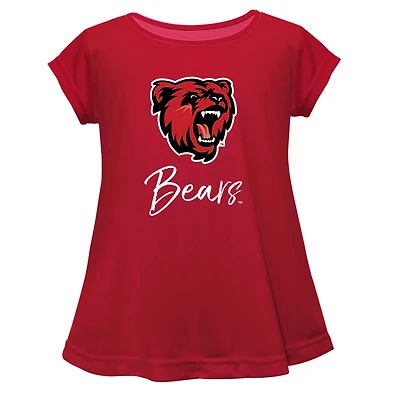 Youth Vive La Fete  Red Bridgewater State Bears Toddler A-Line Top