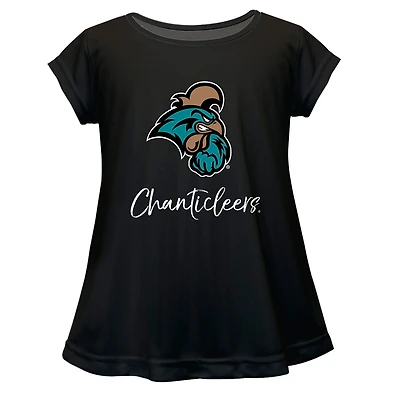 Youth Vive La Fete  Black Coastal Carolina Chanticleers Toddler A-Line Top