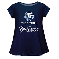 Youth Vive La Fete  Navy Citadel Bulldogs Toddler A-Line Top
