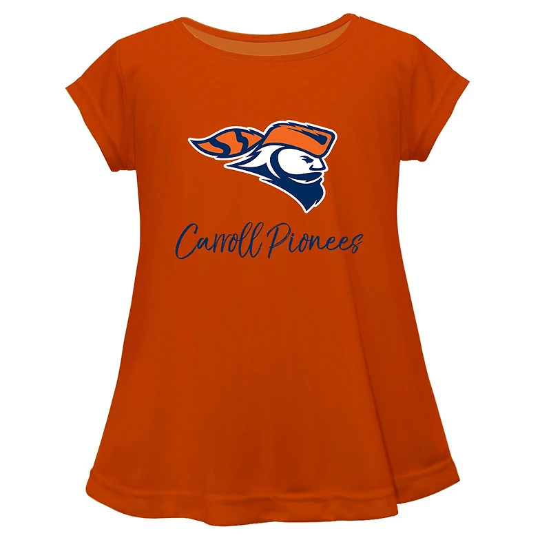Youth Vive La Fete Orange Carroll University Pioneers Toddler A-Line Top