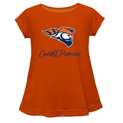 Youth Vive La Fete  Orange Carroll University Pioneers Toddler A-Line Top