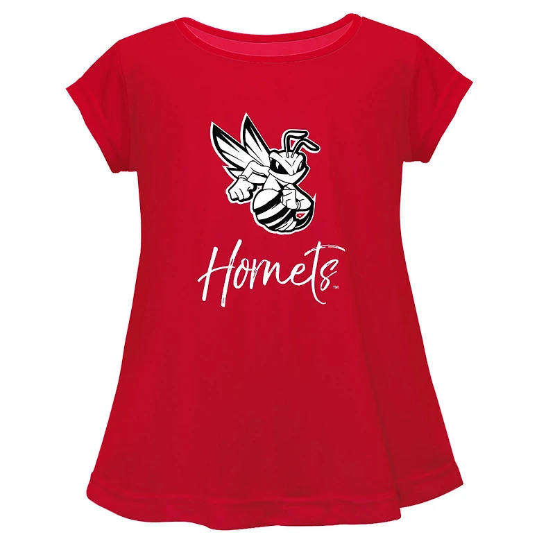 Youth Vive La Fete  Red Delaware State Hornets Toddler A-Line Top
