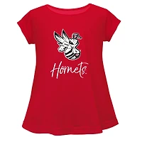 Youth Vive La Fete  Red Delaware State Hornets Toddler A-Line Top