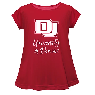 Youth Vive La Fete  Crimson Denver Pioneers Toddler A-Line Top
