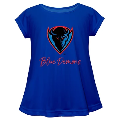 Youth Vive La Fete  Blue DePaul Demons Toddler A-Line Top