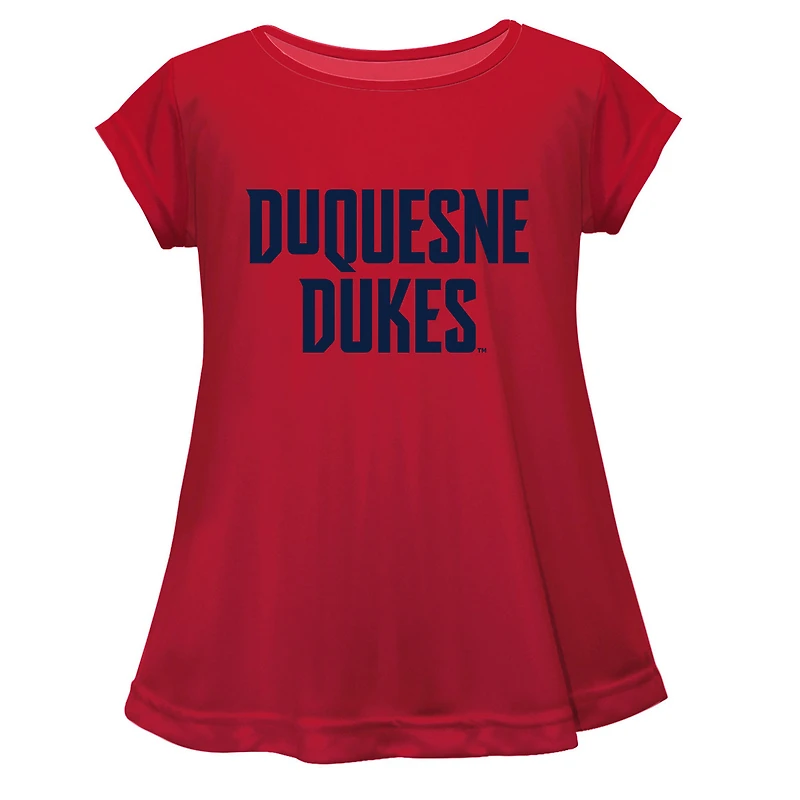 Youth Vive La Fete  Red Duquesne Dukes Toddler A-Line Top