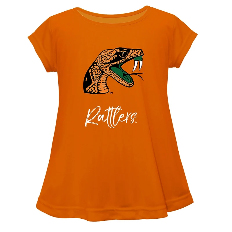 Youth Vive La Fete Orange Florida A&M Rattlers Toddler A-Line Top